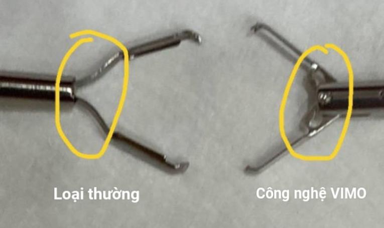   
          SỰ KHÁC BIỆT HEMOCLIP THƯỜNG VÀ HEMOCLIP CÔNG NGHỆ VIMO