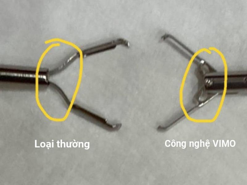   
          SỰ KHÁC BIỆT HEMOCLIP THƯỜNG VÀ HEMOCLIP CÔNG NGHỆ VIMO