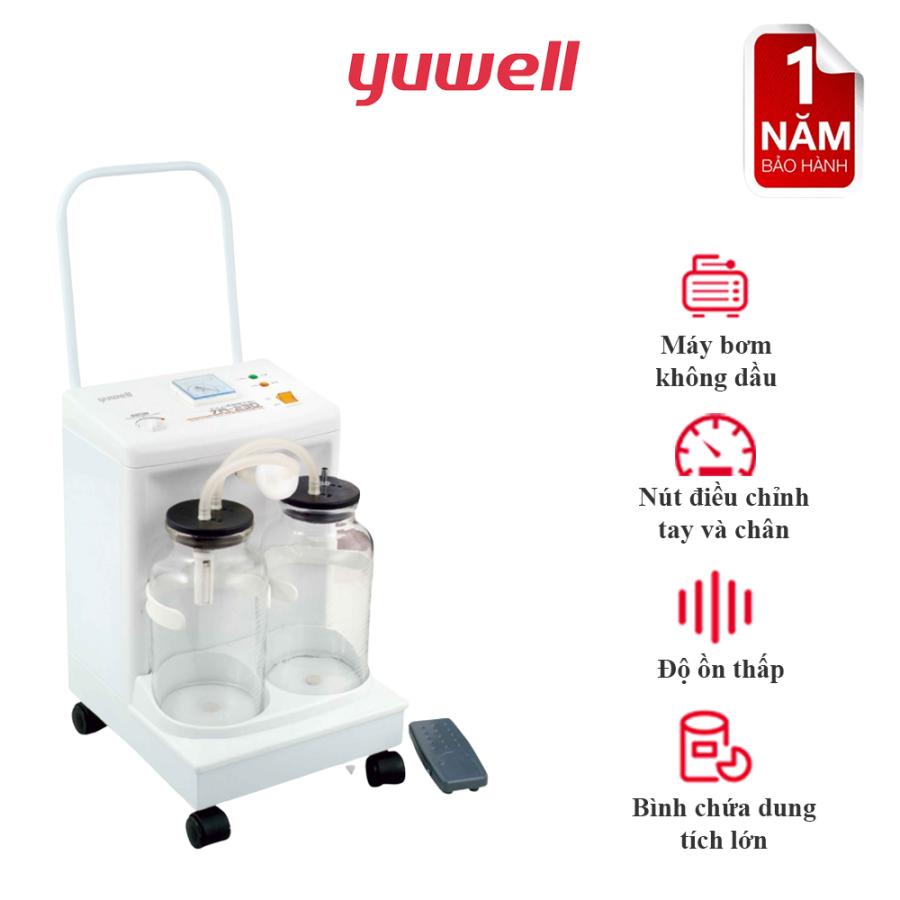 Máy Hút Dịch 2 Bình Công Suất Lớn YUWELL 7A-23D(20L)